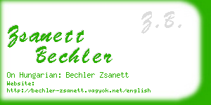 zsanett bechler business card